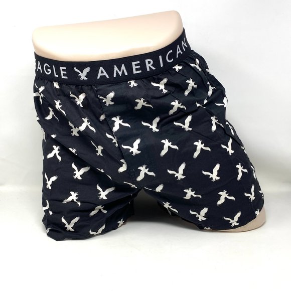 American Eagle Boxers 3-pack 4"inseam Christmas Underwear Red Black Man 2624 900 - Picture 4 of 6